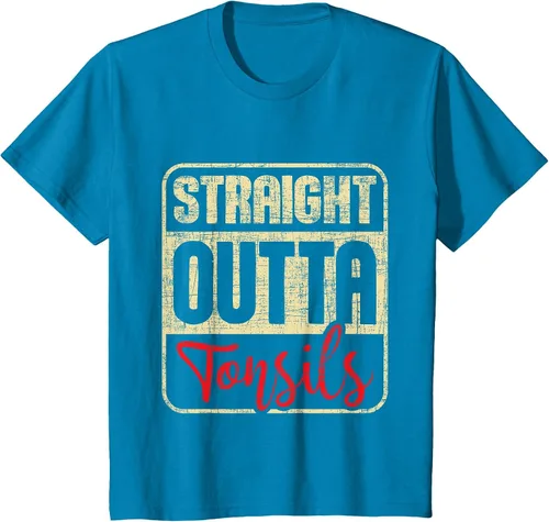 Vista 31 de Straight Outta Amígdalas - Camiseta de recuperación de cirugía de eliminación de amígdalas Asphalt Grey