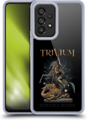 Vista 20 de Head Case Designs Officially Licensed Trivium Big Dragon Graphics Gel Case [Military Grade Protection] Compatible with Samsung Galaxy A53 5G (2022)