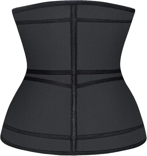 Vista 3 de ASHLONE Women Waist Trainer Latex Corset Sweat Workout Cincher Girdle Tunmmy Control Belly Belt