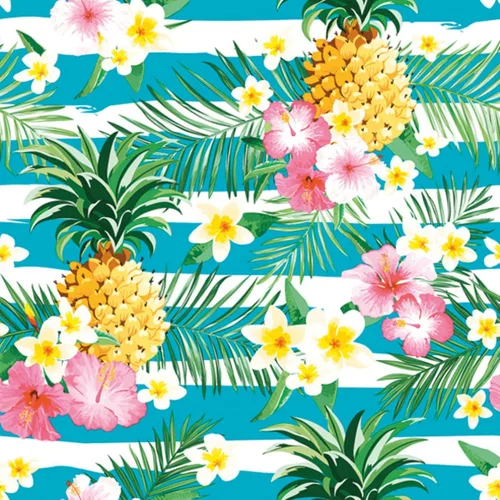 Vista 9 de Servilletas de papel de 20 unidades de 13 x 13 pulgadas, 3 capas, estampado de frutas y coco, para arte, cena y fiesta, servilletas desechables