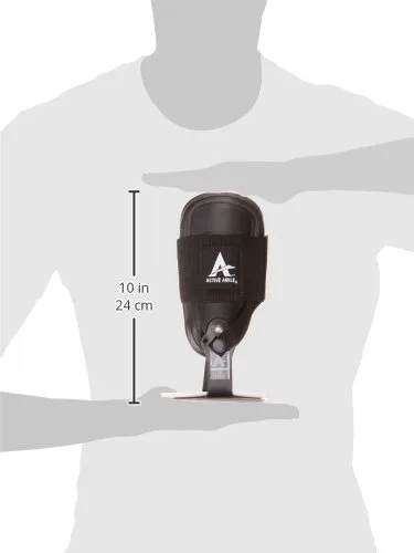 Vista 6 de Tobillera activa T2, tobillera negra para hombres y mujeres, tobilleras para esguinces, estabilidad, voleibol, animadoras, talla M