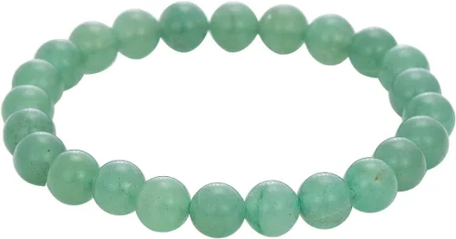 Vista 25 de Crystal Vibe Pulseras de cuentas de 0.315 in para mujeres y hombres, pulseras de cristal con piedras preciosas naturales, tamaño elástico ajustable