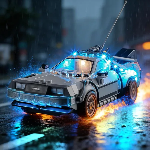 Vista 10 de BRIKSMAX Luz para Back-to-The-Future-Time-Machine 10300 - Kit de iluminación LED compatible con Lego Creator Expert - No incluye el set de Lego