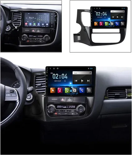 Vista 2 de Radio estéreo de doble DIN para automóvil con Carplay y Android Auto, pantalla táctil de 9 pulgadas en el salpicadero GPS de navegación, Bluetooth