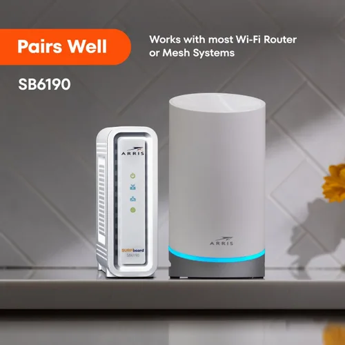 Vista 11 de ARRIS (SB6190) - Módem de cable - Módem Gigabit DOCSIS 3.0 32x8, [Consulta con tu proveedor la compatibilidad] 1 Puerto Gbps, Velocidad máxima