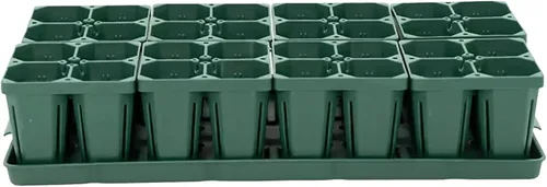 Vista 11 de Vego garden Seedling Suite Products, paquete de 8 bandejas de plántulas jumbo con tapas de bandeja de plántulas y bandejas de riego inferiores de 10