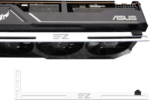 Vista 8 de EZDIY-FAB Soporte para GPU, soporte de tarjeta gráfica, soporte de tarjeta de video, soporte GPU VGA para juegos de PC de escritorio Negro