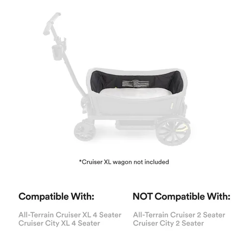 Vista 2 de Veer Nap System XL All-Terrain Cruiser o Cruiser-City-XL modelos de 4 plazas. No compatible con modelos de 2 plazas.