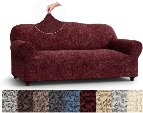Vista 13 de PAULATO BY GA.I.CO. Funda elástica para sillón – Funda de sofá – Funda de sofá biplaza – Protector lavable de ajuste de forma de 1 pieza para Beige