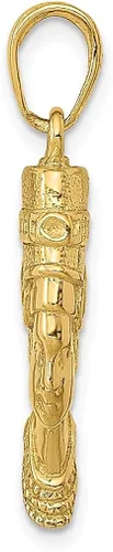 Vista 2 de ICE CARATS Collar con colgante africano de oro amarillo de 14 quilates, reina nefertiti, diosa egipcia, religión espiritual, joyería fina