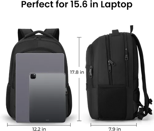 Vista 5 de BIKROD P24 Mochila para portátil de 15.6 pulgadas, Negro, 15,6 pulg.