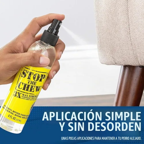 Vista 8 de Spray profesional anti mascadas para perros y cachorros, sin alcohol, disipador amargo más poderoso, 8 onzas