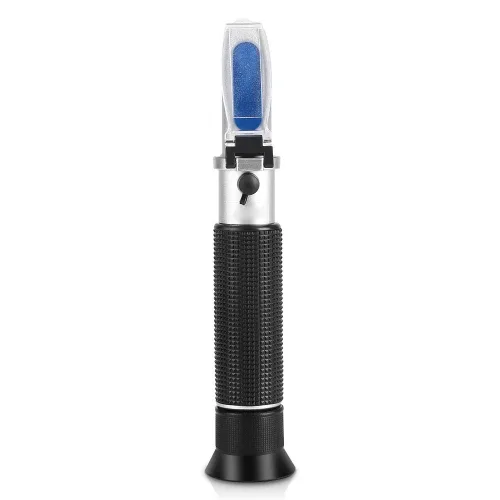 Vista 2 de Refractómetro de alcohol para porcentaje de volumen de alcohol espirituoso, probador de alcohol de mano con compensación automática de temperatura