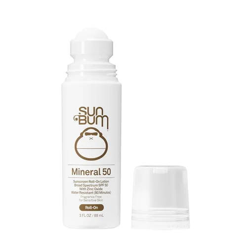 Vista 8 de Sun Bum Mineral SPF 50 Roll-On Sunscreen Body Lotion - Broad Spectrum Moisturizing Sunscreen with Vitamin E - Hawaii 104 Act Compliant