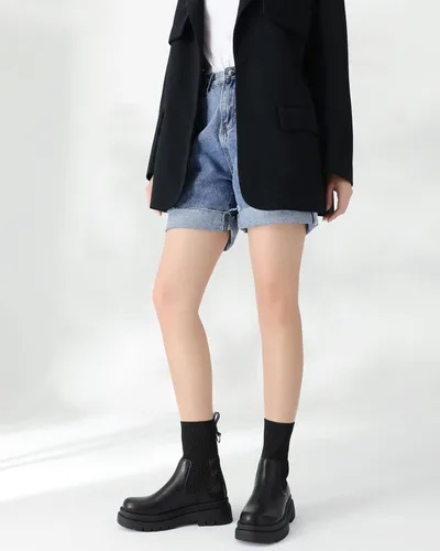 Vista 5 de Shoe'N Tale Chelsea - Botines para mujer, con plataforma elástica, suela elástica, antideslizantes, punta redonda, sin cordones