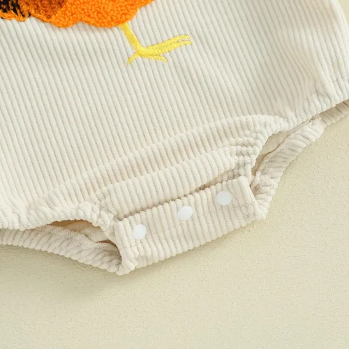 Vista 5 de Tsnbre Traje de verano para recién nacido, mameluco de pana, pollo, 0, 3, 6, 9, 12 meses