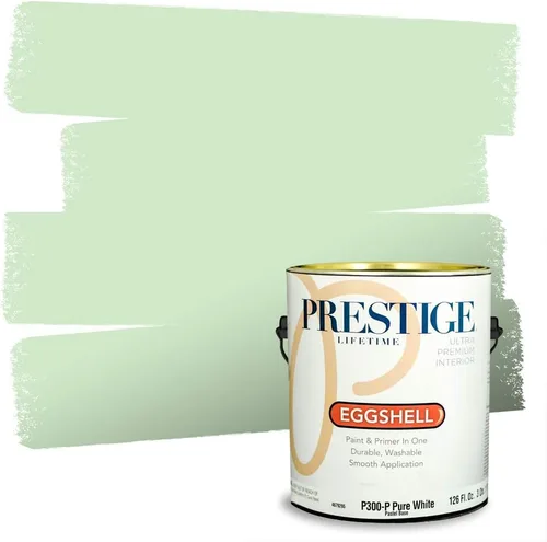 Vista 3 de PRESTIGE Pintura exterior e imprimación en uno, aloe, plano, 1 galón