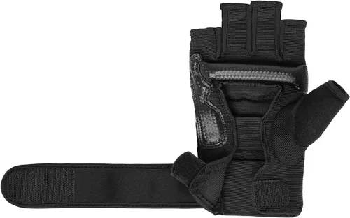 Vista 6 de Guantes de kickboxing de medio dedo, también aptos para entrenamiento de taekwondo, entrenamiento ligero, Muay Thai, artes marciales (Karav MAGA)