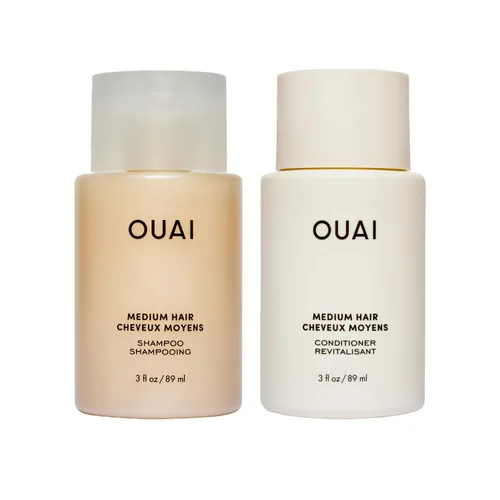 Vista 11 de OUAI Set de Champú y Acondicionador para Cabello Fino - Champú y Acondicionador Sin Sulfatos para Mujeres y Hombres - Fabricado con Queratina, Raíz