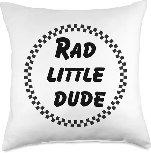 Vista 5 de rad little dude throw pillow Almohada decorativa para habitación, 16 x 16 pulgadas, multicolor