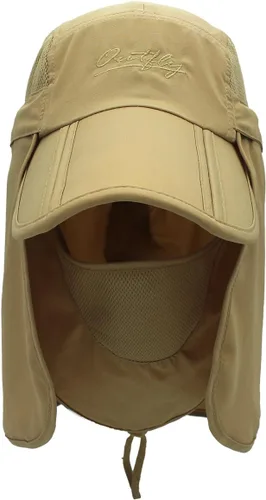 Vista 2 de Connectyle Sombreros de pesca con protección solar UPF 50+ para hombre con solapa extraíble para el cuello