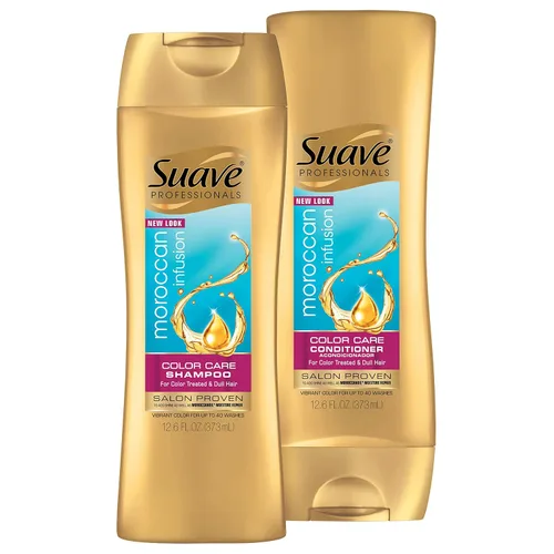 Vista 4 de Suave Professionals Acondicionador para el cuidado del color, infusión marroquí, 12.6 oz