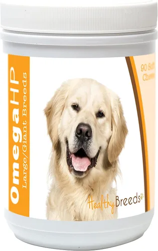 Vista 20 de Healthy Breeds Affenpinscher Omega HP - Masticables suaves para piel y pelaje, 60