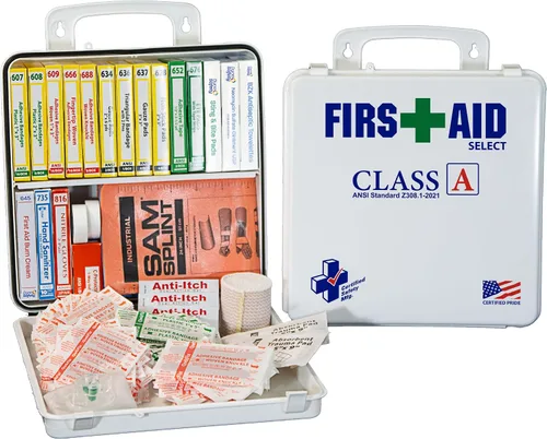 Vista 3 de Certified Safety Mfg Clase A 21 Plus - Kit de primeros auxilios fabricado en Estados Unidos de 138 piezas fabricado en Estados Unidos - Suministros