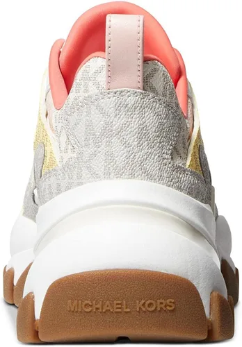 Vista 3 de Michael Kors Nick - Tenis deportivos de cuero con cordones para mujer