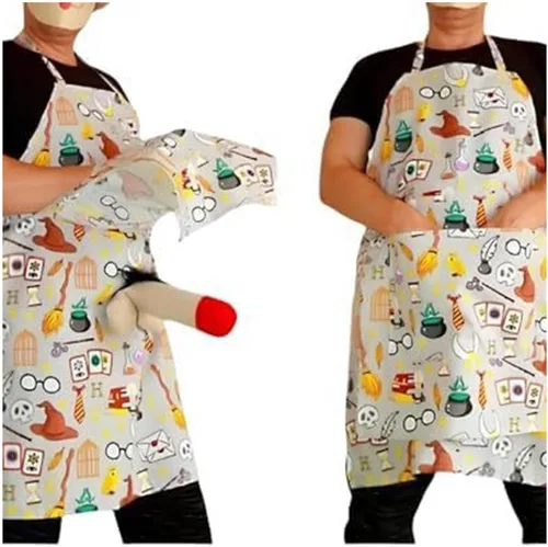 Vista 14 de El último delantal de regalo de broma, divertido delantal con sorpresa oculta, perfecto para fiestas de adultos, diversión de cocina y bromas