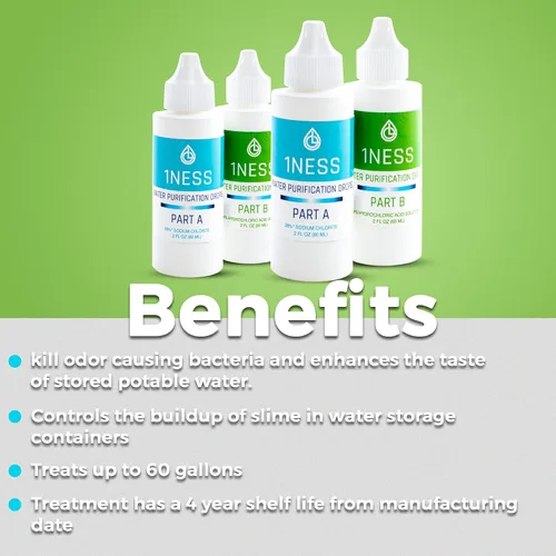 Vista 7 de 1ness Kit de dióxido de cloro - Ácido clorhídrico 4% y solución de sodio (2 oz A + 2 oz B)