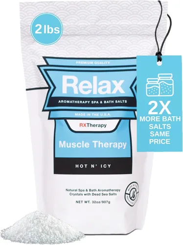 Vista 11 de Relax Spa & Bath, Epsom & Sales del Mar Muerto, sales de baño de aromaterapia para bañera de hidromasaje, baño o spa, infundidas con magnesio, 32