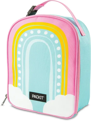 Vista 9 de PackIt® Lonchera Congelable Playtime, Dinosaurio, Construida con Tecnología ECOFREEZE®, Plegable, Reutilizable, Cierre con Cremallera con Asa