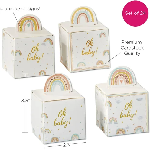 Vista 6 de Kate Aspen Boho Rainbow Shower, tamaño único, decoración de caja de bebé