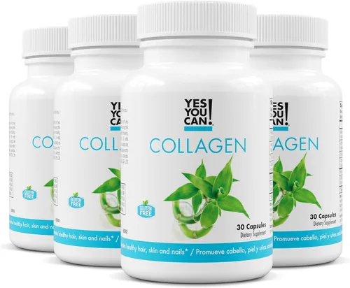 Vista 8 de Yes You Can! Cápsulas de colágeno, suplemento dietético para promover un cabello, piel y uñas saludables, 290 mg de colágeno bovino, vitamina A