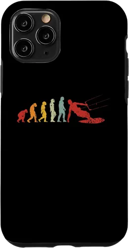 Vista 10 de iPhone 15 Retro Kitesurf Kite Surfer Evolution Boarding Ape Kitesurfer Case