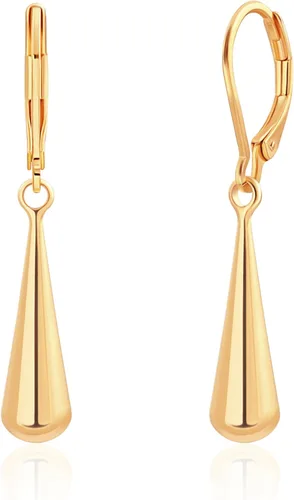 Vista 12 de Aobei Pearl 18K Oro/Platino Chapado en Latón Arete Colgante de Barra Vertical Larga Gota Pendiente Minimalista Joyería Geométrica para Mujeres Barra
