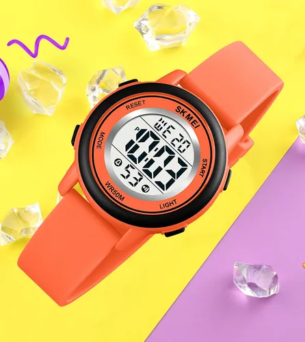 Vista 3 de MASTOP Moda LED Luz Digital Deporte Relojes Cronómetro Calendario Reloj 5Bar Impermeable Multifuncional Reloj de Pulsera
