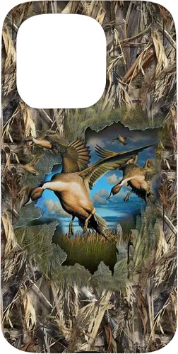 Vista 14 de Carcasa para iPhone 17, diseño de camuflaje de caza de aves acuáticas