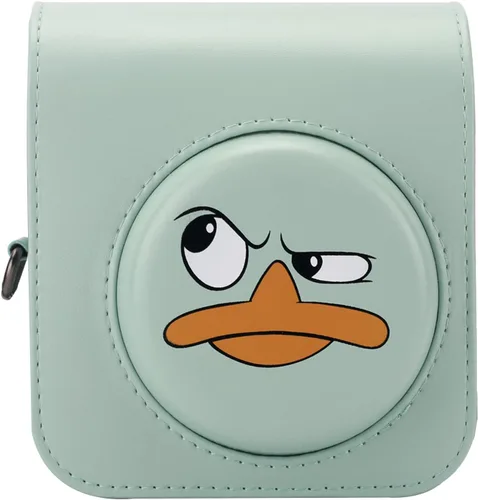 Vista 7 de Funda protectora compatible con cámara Fujifilm Instax Mini 12 de película instantánea con bolsillo para accesorios y correa ajustable (azul)