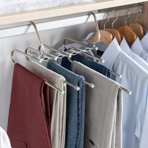 Vista 2 de Percha Múltiple para Pantalones 5 en 1 Havser InnovaGoods
