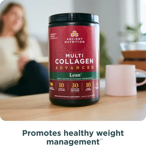 Vista 6 de Ancient Nutrition Multi Collagen Advanced Lean Powder, 25 porciones + cápsulas magras avanzadas de colágeno múltiple, 90