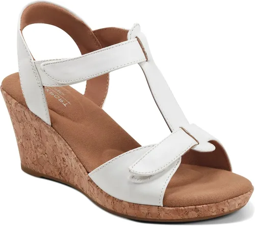 Vista 7 de Rockport Sandalia Blanca con correa en T para mujer