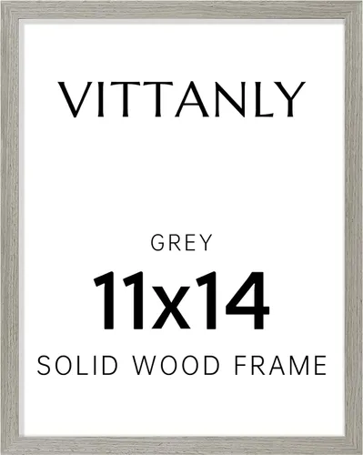 Vista 178 de Vittanly - Marco de fotos de 4 x 6 pulgadas de madera maciza con plexiglás, incluye paspartú de 3,5 x 5, para colgar en la pared o poner sobre una