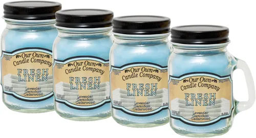 Vista 16 de Grandma's Kitchen - Mini vela perfumada en tarro Mason de Our Own Candle Company, 3.5 onzas (paquete de 4)