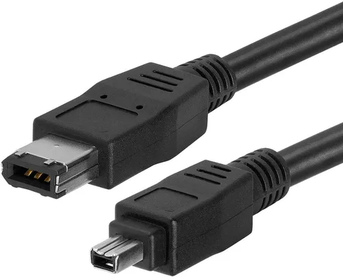 Vista 2 de Cmple - 10FT FireWire IEEE 1394 Cable/iLink 6 Pin to 4 Pin Male to Male DV Cable 4-Pin to 6-Pin FireWire Cable Cord for Computer Laptop PC to JVC
