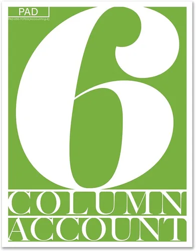 Vista 4 de BookFactory Libro de contabilidad de 2 columnas/libro de cuentas/libro de contabilidad/cuaderno (libro columnar de dos columnas) – tapa dura