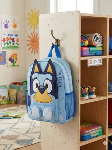 Vista 4 de DIBSIES Mochila personalizada de personajes creada con mochila Bluey