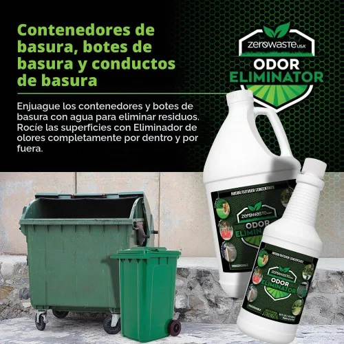 Vista 3 de ZERO WASTE USA Eliminador de olores Ultra Concentrado - 1 Galón