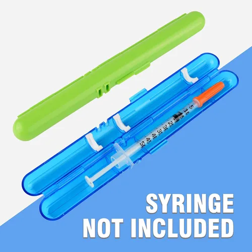 Vista 3 de Medarchitect PSC (MA-PSC) Estuche portátil de jeringa precargada de insulina de viaje para diabetes Fits most 0.3cc, 0.5cc and 1cc U-100 syringes